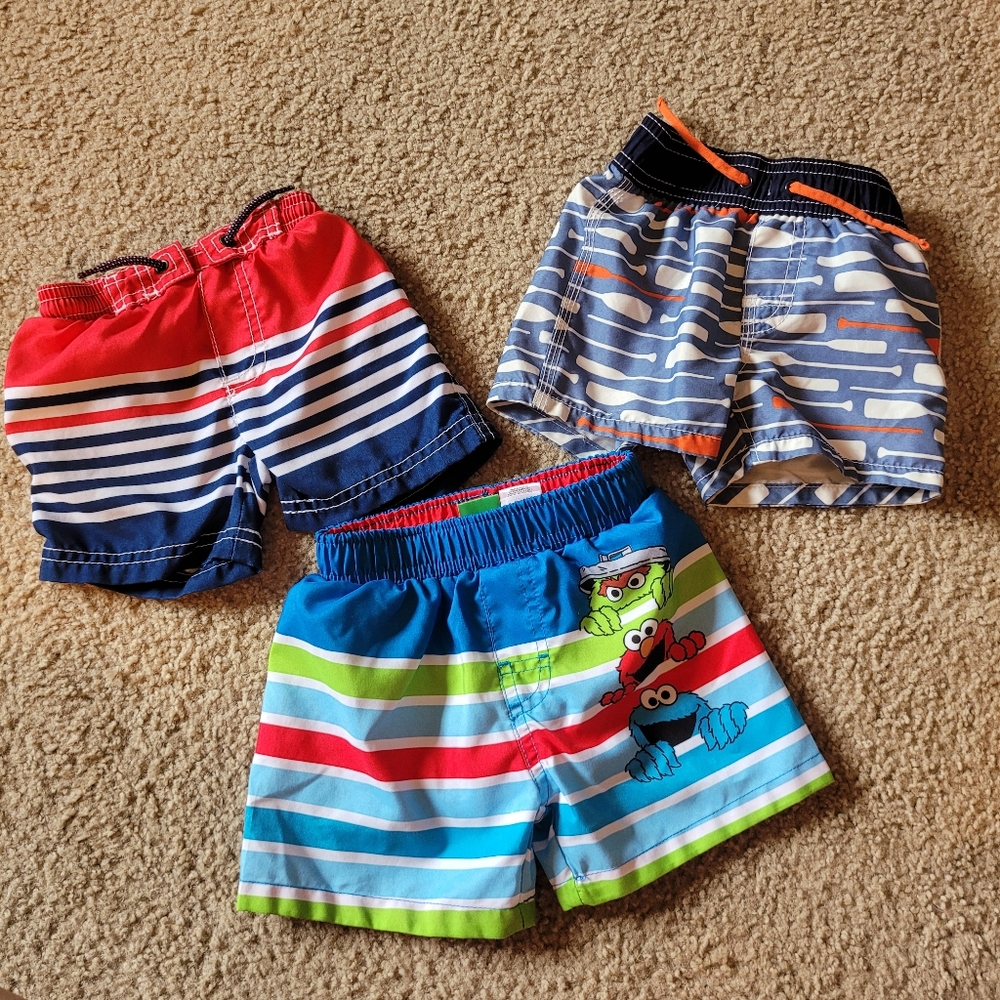 💫SET OF 3💫 Baby Boy Swim Trunks